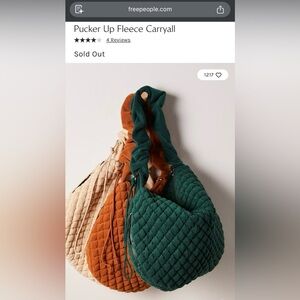 Free People Pucker Up Fleece Carryall